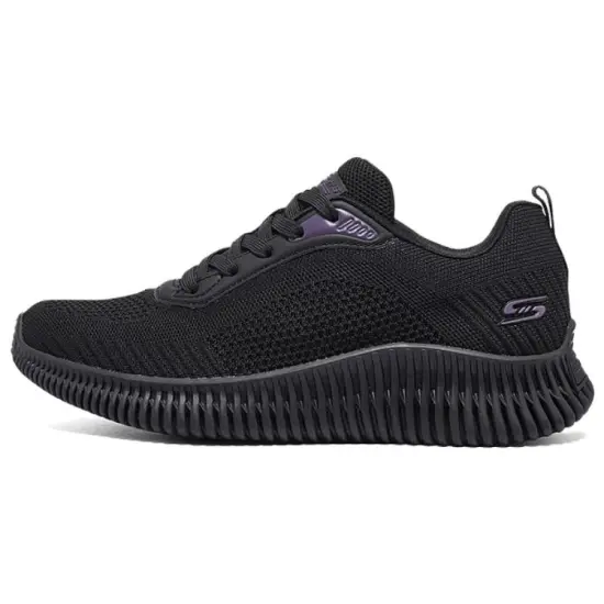 Skechers Bob's Anti Slip Wear Resistant Low Top Casual Running Shoes Women's Black