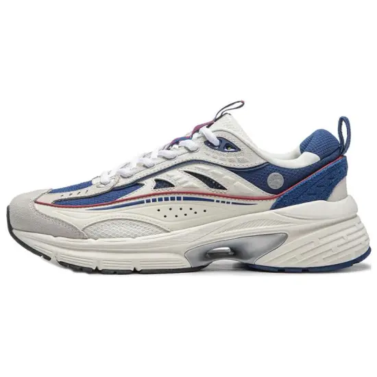 LiNing Comet LITE Yixing LITE Cushioned Slip Resistant Low Top Casual Shoes Men's White Blue