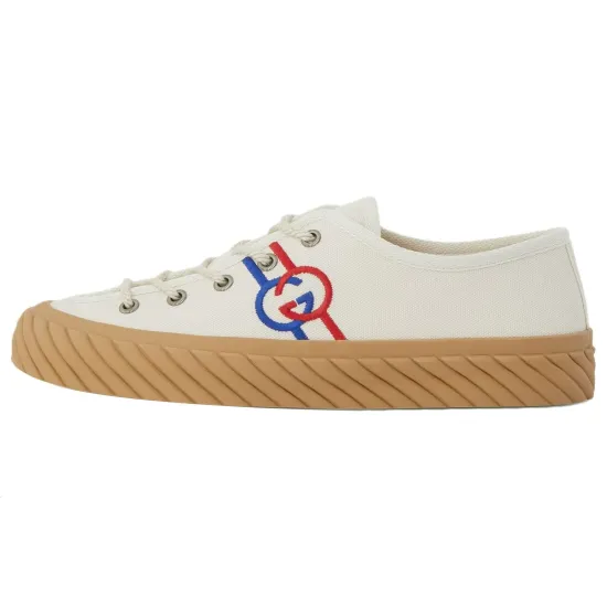 GUCCI Skateboard Shoes Women's Low-Top Beige