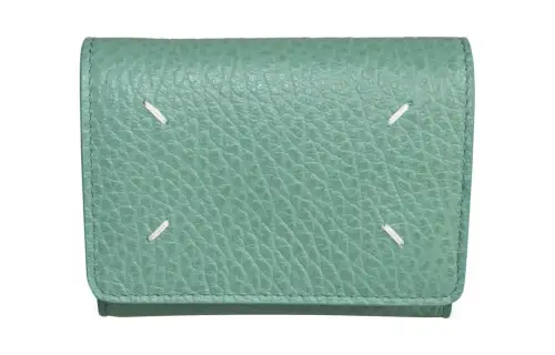 Maison Margiela Calfskin Card Holder, Wallet Women's Green