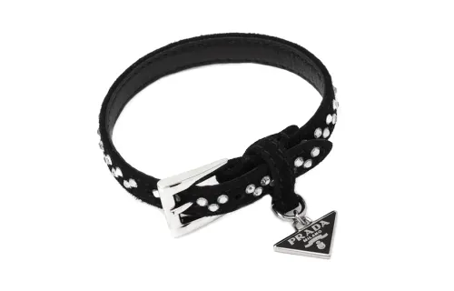【Previous Season】crystal-embellished suede bracelet