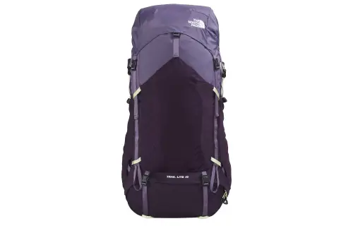 THE NORTH FACE 65L Backpack Outdoor Bag Recycled Nylon Purple Unisex