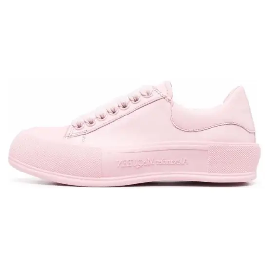 Alexander McQueen Deck Skateboard Shoes Women's Low-Top Pink
