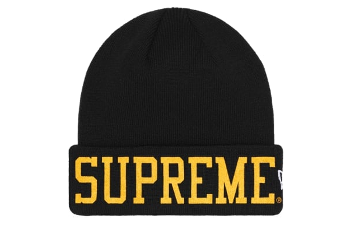 Шапка Supreme New Era Varsity Beanie (серая)