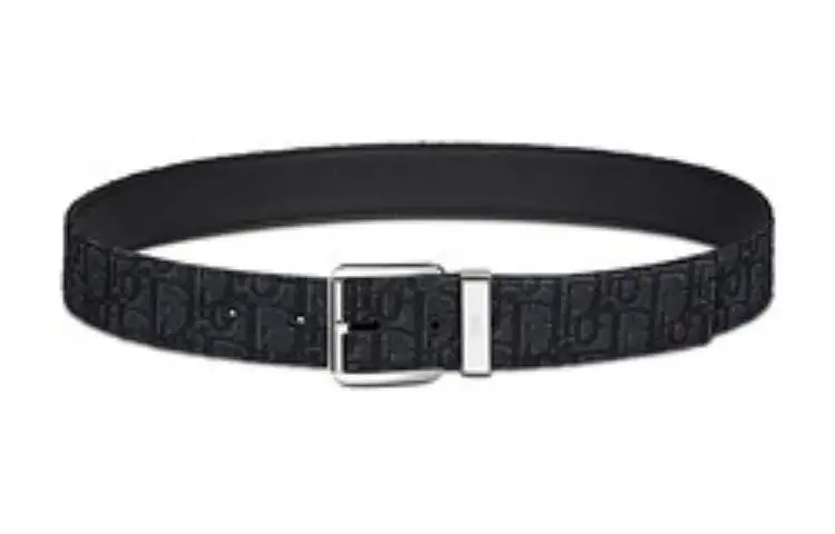 DIOR Belts Men's Black Width 3.5CM