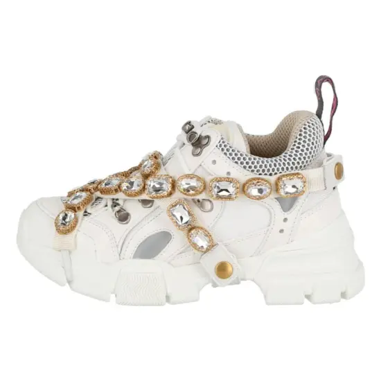 GUCCI Women's Flashtrek 'Crystals - White' Women's
