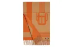 HERMES Casaque Knit Scarves Women's Orange