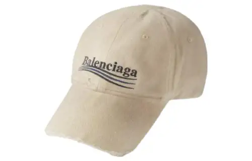 Balenciaga Cotton Baseball Caps Men's White