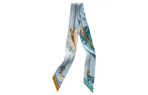 HERMES Scarves Women's Sky Blue