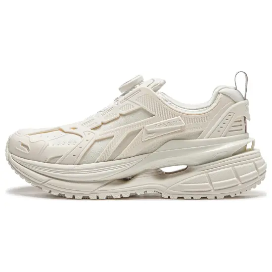 LiNing Project* STARLIT Anti Slip Wear Resistant Low Top Casual Shoes Women's Ecru