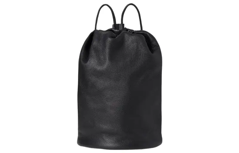 THE ROW Deerskin Leather Backpack Regular Men's Black