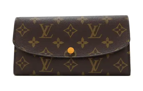LOUIS VUITTON Emilie Coated Canvas Key Pouch Women's Brown