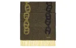 HERMES Knit Scarves Unisex Yellow
