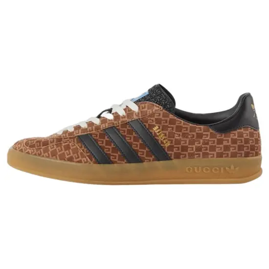 GUCCI X Adidas Originals Gazelle GG Monogram Sneakers