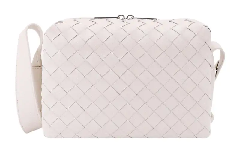 Bottega Veneta Leather Crossbody Bag, Shoulder Bag Men's Light Pink
