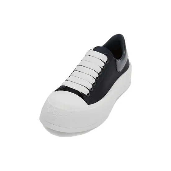 Alexander McQueen Deck Casual Shoes Women's Low-Top Gray White