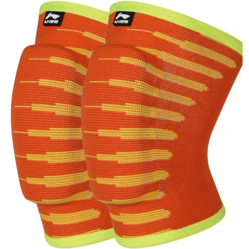 Li Ning, football volleyball children's polyurethane bike, elastic summer professional thin knee pads, polyester, fall protection
