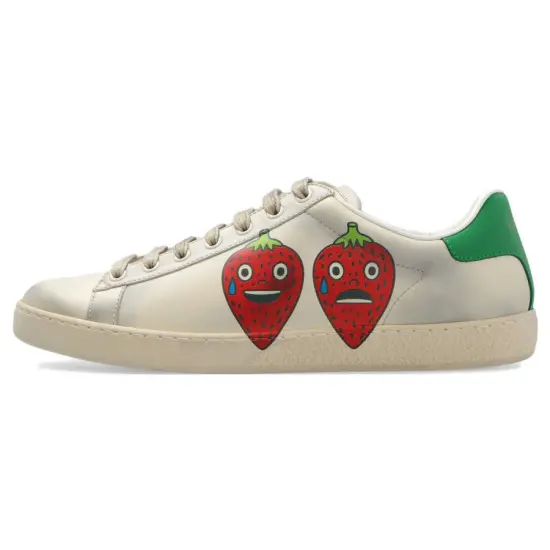 GUCCI Ace Skateboard Shoes Women's Low-Top White