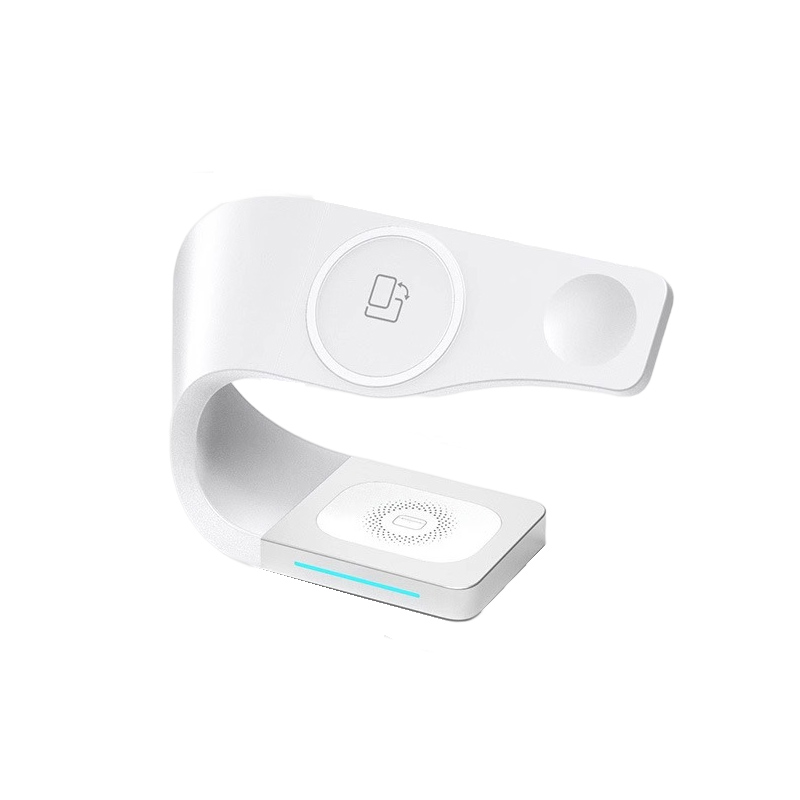IBOANN Suitable for Apple 17Pro16Max15 watch 11apple watch desktop 12 lightning 13 base airpods headphones iWatch four-in-one wireless fast charger MagSafe three-in-one magnetic stand charger