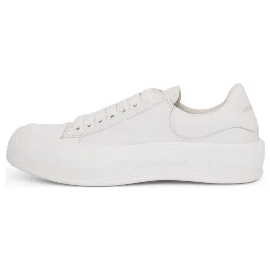 Alexander McQueen Casual Shoes Men Low-Top White