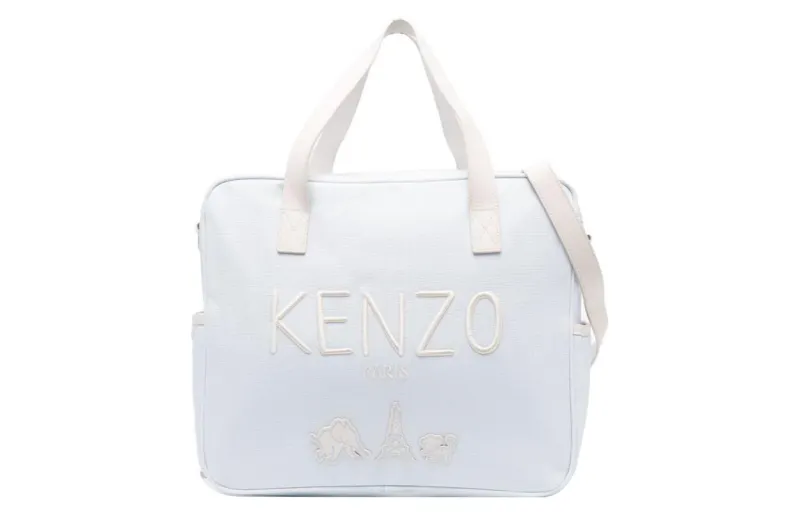 【Best of: PromotionsPrevious Season】logo-embossed cotton changing bag