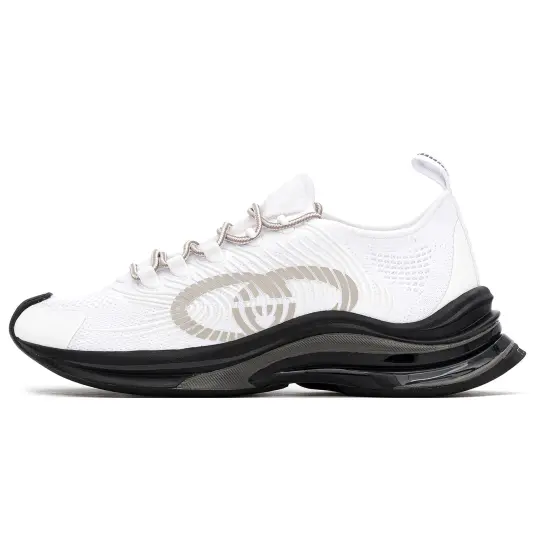 GUCCI RUN Low Top Sports Casual Shoes Men's White