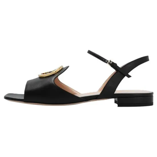 GUCCI Interlocking G-logo Leather Sandals