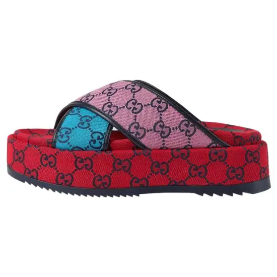 GUCCI GG Platform Sandal Multicolor Women's's