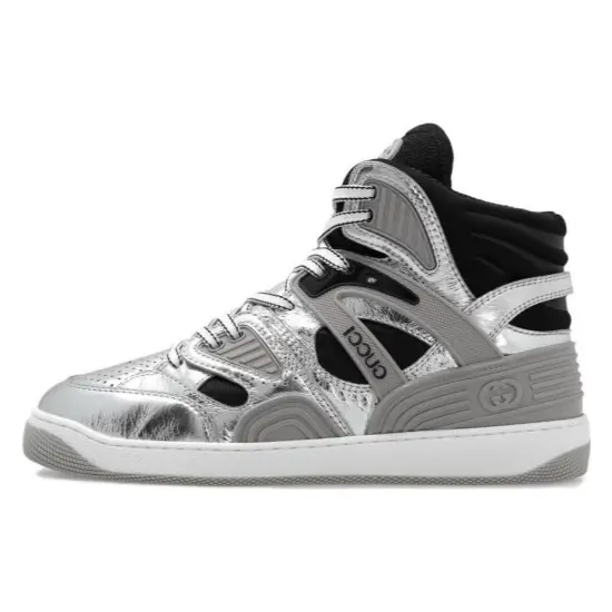 GUCCI Basket High 'Silver Black'