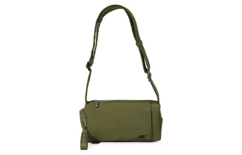 Skechers Fabric Crossbody Bag, Shoulder Bag Unisex Withered Grass Green Color