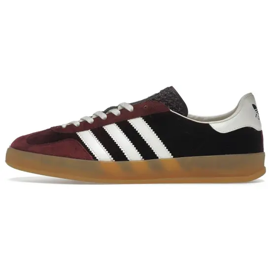 GUCCI X GUCCI Gazelle Burgundy Velvet