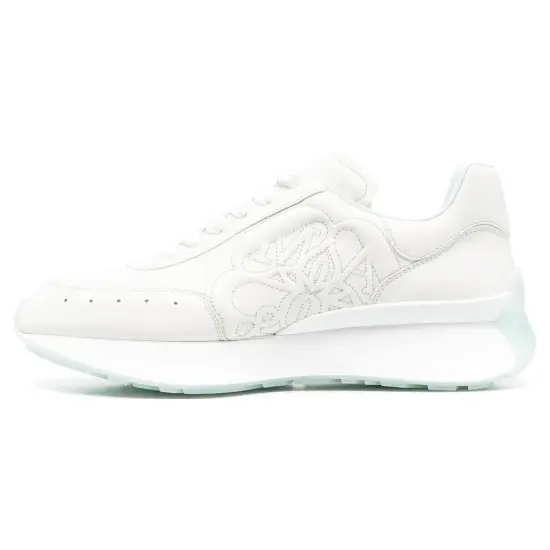 Alexander McQueen Sprint Runner Casual Shoes Men Low-Top White
