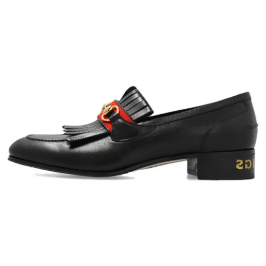 GUCCI Palm Springs Web Horsebit Loafers