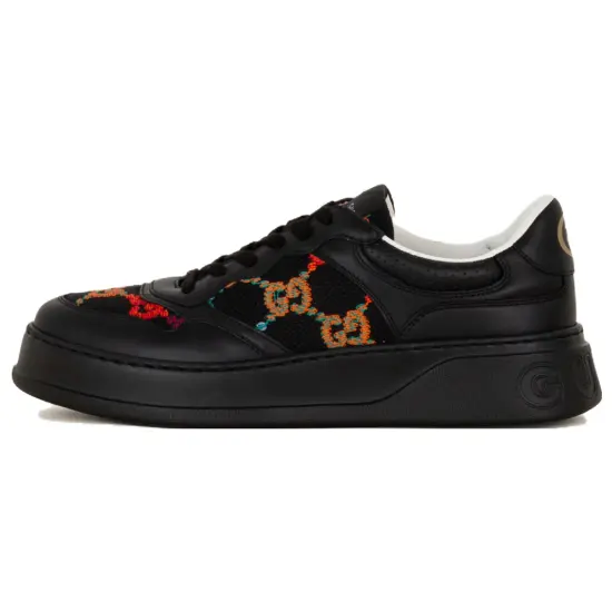 GUCCI Chunky B GG Cookie Shoes Stylish Skateboarding Shoes Men's Black