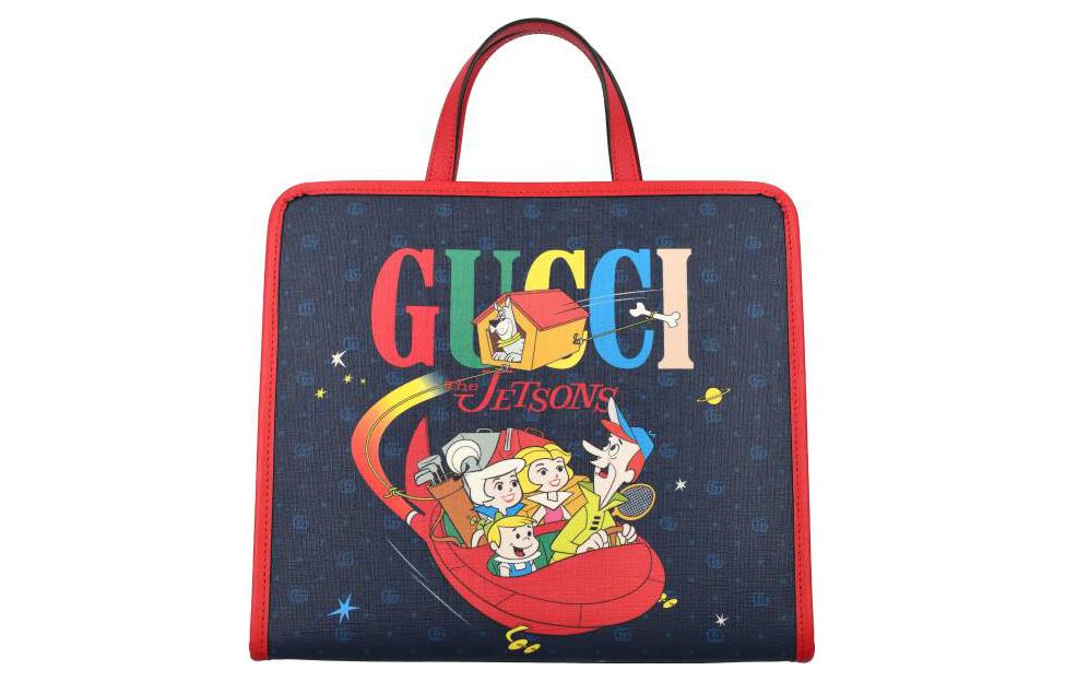 Сумка Gucci сумка с принтом (синяя)