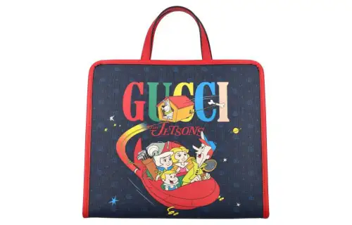 GUCCI Canvas Handbag Regular Kids' Blue