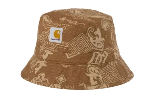 Carhartt WIP Cotton Bucket Hats Unisex Brown