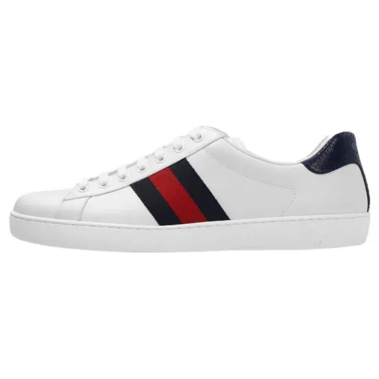 GUCCI New Ace NRN Sneakers White Blue Men's