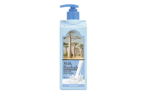 MILK BAOBAB Basil Garden Fragrance Shower Gel Moisturizing Cleansing Milk Fragrance Moisturizing Long-lasting Fragrance Thick Foam 500ml