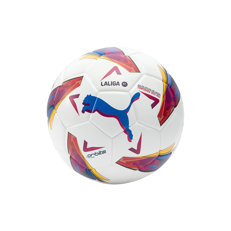 PUMA Size 5 Soccer Ball Machine Stitched Soccer Ball Unisex White Multicolor
