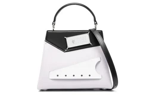 【Zoomed ImageryPrevious Season】logo-plaque leather tote bag