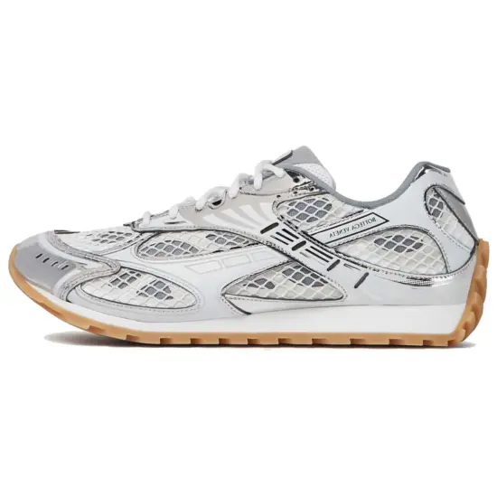 Bottega Veneta Orbit Silver White