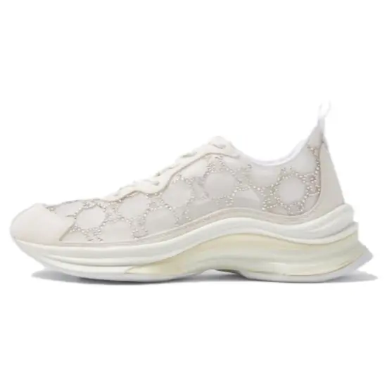 GUCCI Women's Run Sneaker 'GG Crystal   White' Women's