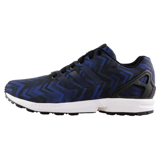 Adidas Originals ZX Flux Running Shoes Men Low-Top Black Blue