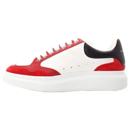 Alexander McQueen Casual Shoes Men Low-Top White/Red