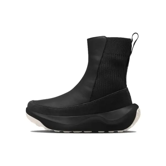 THE NORTH FACE Halseigh Knit Waterproof And Wear resistant Knee High Outdoor Boots Flat Women's Black