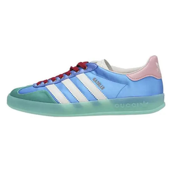 Gazelle Adidas X Gazelle Women's GUCCI 'Light Blue Silk' Women's