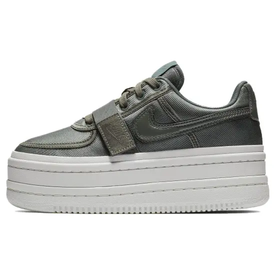Nike Vandal 2K Anti Slip And Wear Resistant Height Increasing Low Top Skateboard Shoes Women's Silver Green