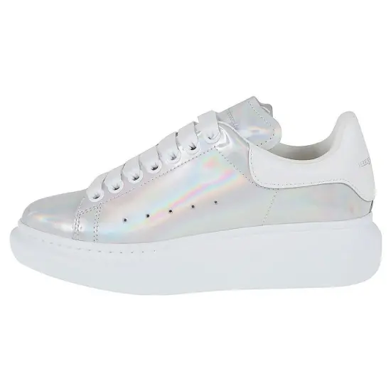 Alexander McQueen Oversized Sneakers 'White Iridescent' Women's