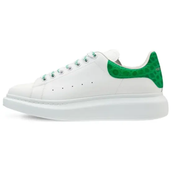 Alexander McQueen Oversized Sneaker 'White Green Crocodile'